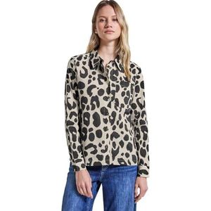 Street One Damesblouse met patroon, Coastal Beige, 36