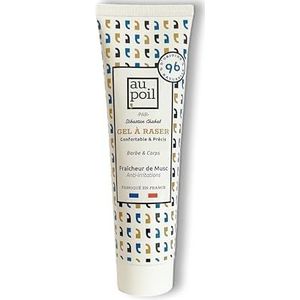 AU POIL De comfortabele en nauwkeurige scheergel voor baard en lichaam, frisheid van muskus van Sébastien Chabal