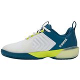 K-Swiss Heren Ultrashot 3 Sport Shoe, wit/blauw/groen, 42,5 EU, wit, blauw, groen, 42.5 EU