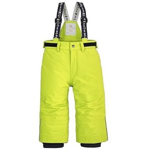 first instinct by killtec FISW 33 MNS SKI PNTS Skibroek, uniseks, functionele broek met bandjes en sneeuwvanger, limoen,