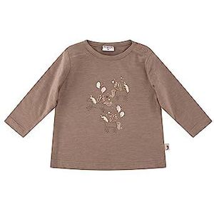 SALT AND PEPPER Baby-meisjes L/S Unicorns Print T-shirt, taupe, 56 cm