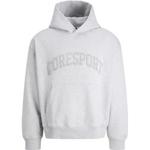 JACK & JONES Jcocover Clean Application Sweat Hood, lichtgrijs gem., XS