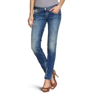 Prachtige dames jeans 5630 D9100 Touch Denim Stretch Skinny/Slim Fit (rouw) normale tailleband