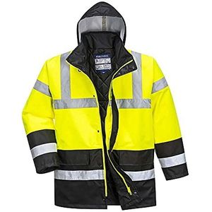 Portwest Hi-Vis Twee Kleuren Verkeersjack Size: M, Colour: Geel/zwart, S466YBRM