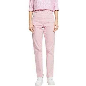 ESPRIT Stretch jeans met rechte pijpen, roze, 29W