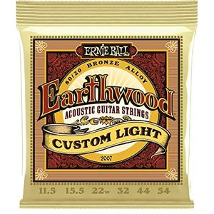 Ernie Ball Earthwood Custom Light 80/20 Bronze Acoustic Guitar Strings - 11.5-54 Gauge