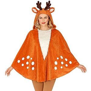 REINDEER"" (hooded poncho) - (One Size Fits Most Adult)