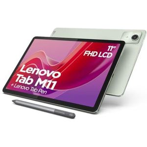 Lenovo - Tab M11 - Tablet - Groen - 11 inch WUXGA touchscreen - 128 GB geheugen - Android 13