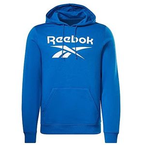 Reebok Identity Fleece Gestapeld Logo Pullover Lange Mouw Grafisch Sweatshirt