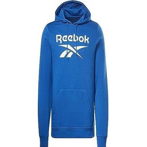 Reebok Identity Fleece Gestapeld Logo Pullover Lange Mouw Grafisch Sweatshirt