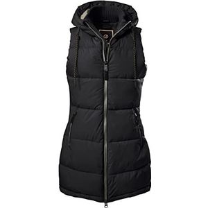 G.I.G.A. DX dames Gewatteerd vest/functioneel vest in dons-look met capuchon GW 30 WMN QLTD VST, Zwart, 38, 38790-000