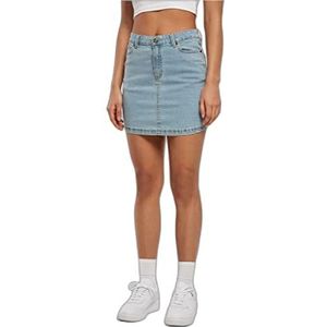 Urban Classics Dames Dames Dames Organic Stretch Denim Mini Rock, clearblue gebleekt, 29