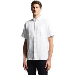 bugatti Vrijetijdshemd voor heren, 1:2 mouw, wit-10, S