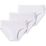 Schiesser Mädchen 3 PACK Slips Unterwäsche Feinripp - 100% Organic Bio Baumwolle - Größe 92 bis 140