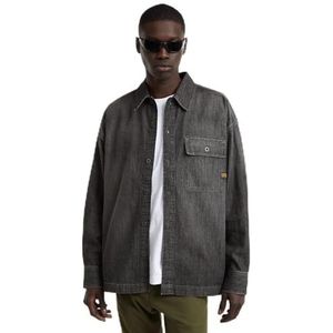 Boxy Fit Flap Pocket Shirt, grijs (Worn in Overcast Sky D25517-d540-g864), L