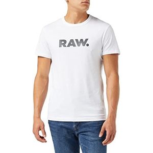 G-STAR RAW heren holorn t-shirt, wit (White 8415-110), XXS