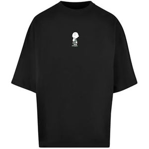 Merchcode Peanuts - Charlie Brown Huge Heren T-shirt - Zwart