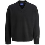 Jack & Jones - Trui - Zwart - Knitwear - V-hals