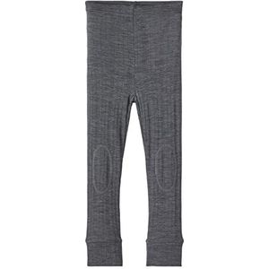 NAME IT Jongens NMMWANG Wool NE.LONGJOHN SOLI NOOS XXIII leggings, Iron Gate, 98, iron gate, 98 cm