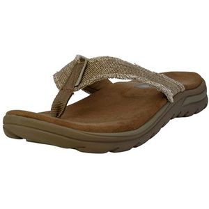 Skechers Supreme Bosnië Sandaal Flip Flops voor heren, bruin, 43 EU