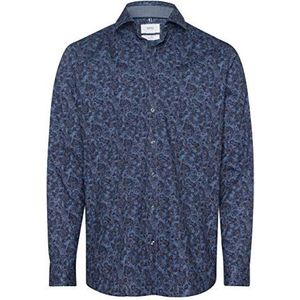 BRAX Heren stijl Harold Hi-Flex in fijne Easy Care-kwaliteit klassiek overhemd, blauw 5, S