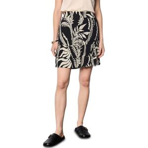 Street One Studio Dames Papieren rok met patroon in Zwart, in size: 32
