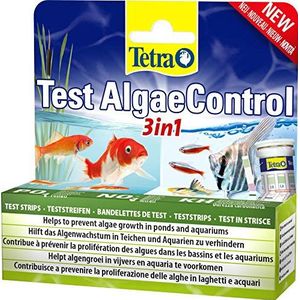 Tetra AlgaeControl 3-in-1 test - watertest voor het controleren van de belangrijkste algenparameters in de vijver of aquarium, 1 blik (25 teststrips)