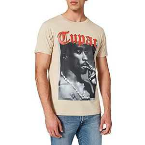 Mister Tee Tupac California Love T-shirt voor heren, Zand, S