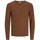 JACK & JONES Jjecooper Knit Crew Neck Noos gebreide trui voor heren, mokka bisque, S