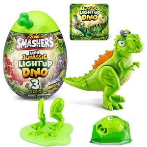 Smashers Mini Jurassic Light Up Dino Egg van ZURU, T-Rex, verzamelaars-ei, vulkaan, fossiel speelgoed, dinosaurus-speelgoed, T-Rex-speelgoed voor jongens en kinderen, (T-Rex)