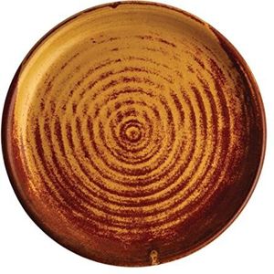Olympia FA309 Canvas Small Rim Ronde Bord, 180mm, Sienna Roest, Pack van 6