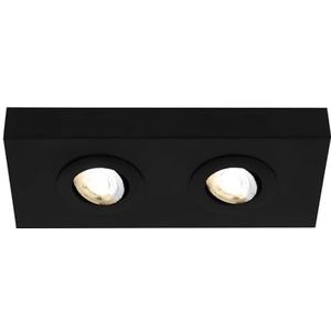 BRILONER - Led-plafondlamp met instelbare lichtkleur, draaibare led-plafondlamp, led-lamp, onderbouwlamp, keuken, woonkamerlamp, led-verlichting voor opbouwmontage, zwart