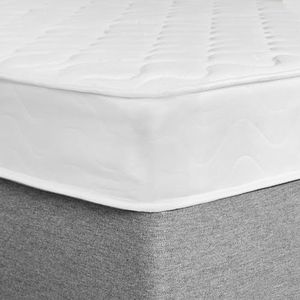 OHS Luxe Memory Foam Open Coil Springs Gewatteerde Ademend Hybride, Wit - Kleine Single (2ft 6"")