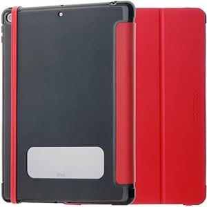 OtterBox React Folio-hoes voor iPad 10,2-Inch (8e gen 2020/9e gen 2021), schokbestendig, valbestendig, ultradun, beschermende folio-hoes, getest volgens militaire standaard, Rood