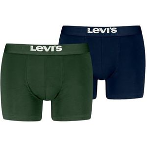 LEVIS Heren Organic Cotton Boxer, Groen/Blauw, XL (2 stuks), groen/blauw, XL