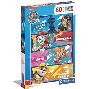 Clementoni - Puzzel 60 Stukjes Maxi Paw Patrol, Kinderpuzzels, 4-6 jaar, 26592
