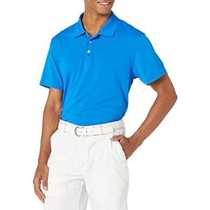 Amazon Essentials Men's Sneldrogend golfpoloshirt met slanke pasvorm, Metallic blauw, S