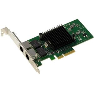 KALEA-INFORMATIQUE 2-poorts Dual Gigabit Ethernet PCIe x4 netwerkcontrollerkaart met Intel 82576 chipset