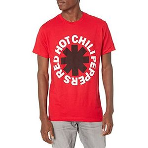 Red Hot Chili Peppers T-shirt voor heren, Rood, L