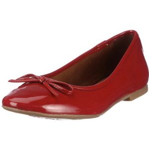 s.Oliver Casual ballerina's voor dames, Rode Rot Rood Patent 505