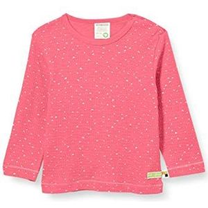 loud + proud Meisjesshirt met lange mouwen van waaffle Knit Organic Cotton, roze (Azalea Aza), 50/56 cm