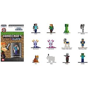 Jada Toys Minecraft 253261002 meerkleurige nanofiguren, 1 eenheid, verschillende modellen