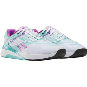 Reebok Unisex Nano X5 sneakers, FTW White/AI Aqua/Purple Rave, 36 EU, Ftw White Ai Aqua Purple Rave, 36 EU
