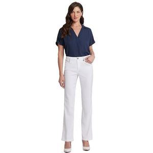 NYDJ Women's Linen Trouser, Optic White, 18