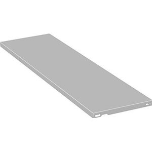 Element System 10700-00012 10700 stalen planken - plank voor wandrail en Pro-plankdrager, staal, wit, 800 x 250 mm, 2 stuks