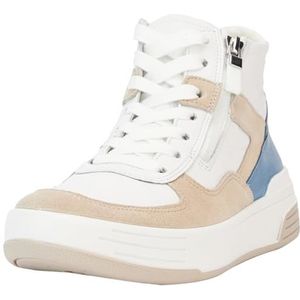 ARA Master damessneakers, shell, wit, cool blue, sky, 37 EU breed, Shell White Coolblue Sky, 37 EU Breed