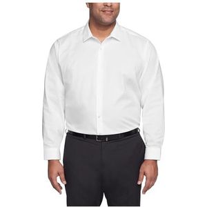 Unlisted by Kenneth Cole Overhemd voor heren, groot en lang, effen, Wit, 17"" Neck 37""-38"" Sleeve