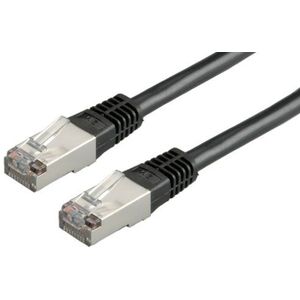 ROLINE FTP LAN-kabel Cat 5e | Ethernet-netwerkkabel met RJ45-stekker | zwart 3 m
