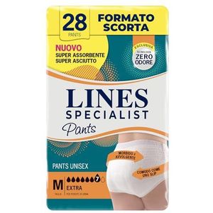 Lines Specialist Extra uniseks broek voor heren en dames, maat M, 28 stuks