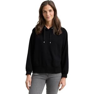 TOM TAILOR Sweatshirt voor dames, 14482 - Deep Black, XXL